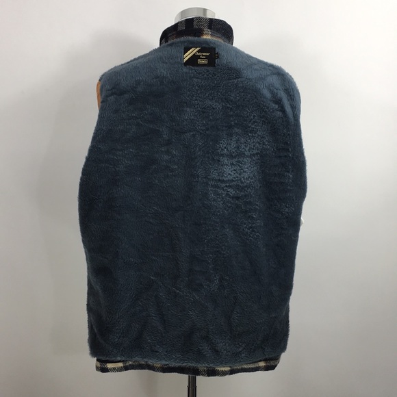 Vintage Outerwear From Sears Blue Plaid Heavy Coat - Picture 7 of 13